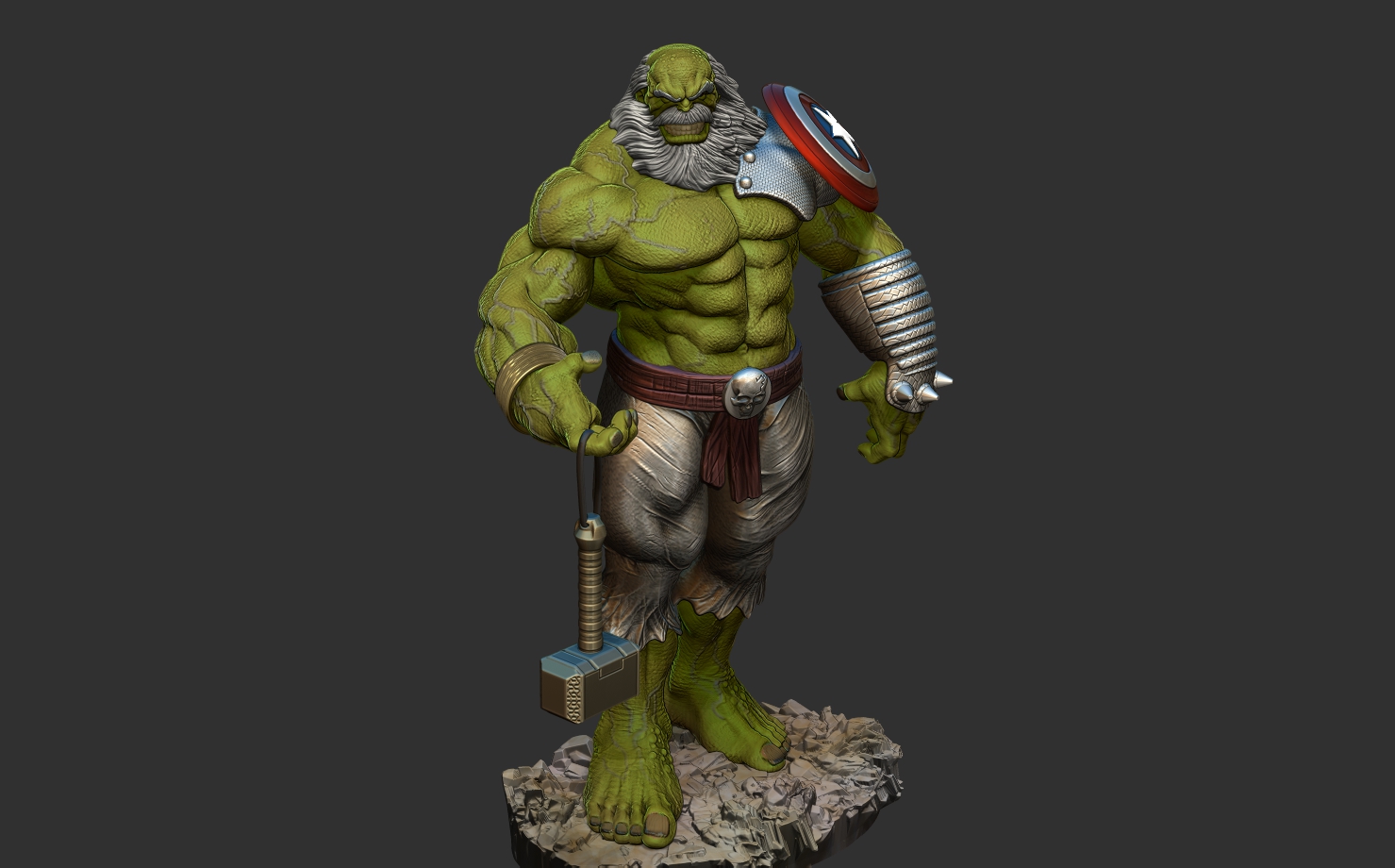 🦸‍♂️ hulk maestro・ 3D File for ・Cults